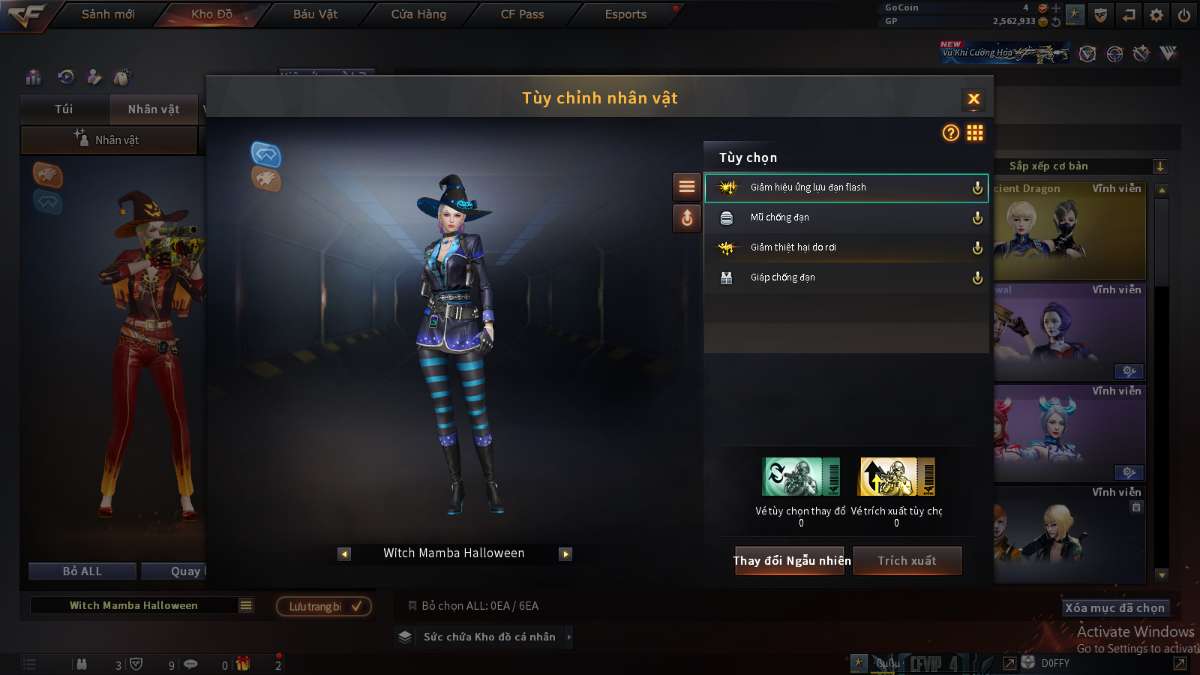 shop acc cf uy tin gia re